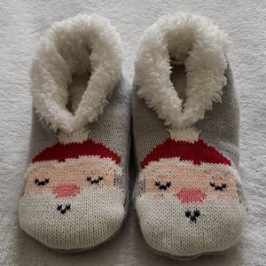 Gymboree "Ho Ho Ho" Santa Slippers